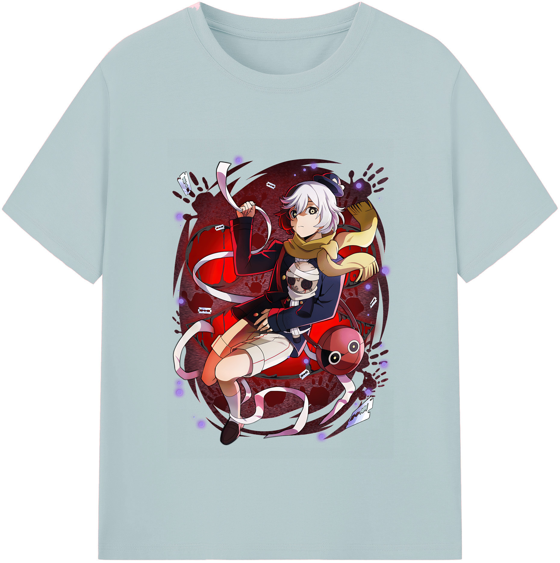 （画像用） 文豪ストレイドッグス Bungo Stray Dogs 綿100％半袖Tシャツ（フロントプリント）